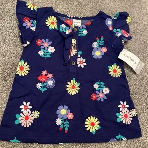 Carters Baby Girl Print Blouse 12 months